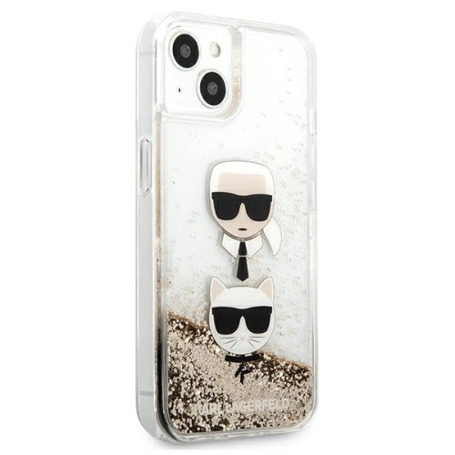 Kup Etui Karl Lagerfeld KLHCP13SKICGLD Apple iPhone 13 mini arany/hardcase Liquid Glitter Karl&Choupette Head - KLD730GLD - {ean13} - Sklep Home Screen