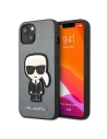 Etui Karl Lagerfeld KLHCP13SOKPG Apple iPhone 13 mini ezüst/silver hardcase Saffiano Ikonik Karl`s Patch