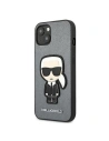 Kup Etui Karl Lagerfeld KLHCP13SOKPG Apple iPhone 13 mini argintiu/silver hardcase Saffiano Ikonik Patch-ul lui Karl - KLD731SLV - {ean13} - Sklep Home Screen