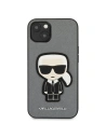 Kup Etui Karl Lagerfeld KLHCP13SOKPG Apple iPhone 13 mini argintiu/silver hardcase Saffiano Ikonik Patch-ul lui Karl - KLD731SLV - {ean13} - Sklep Home Screen