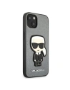 Kup Etui Karl Lagerfeld KLHCP13SOKPG Apple iPhone 13 mini srebrny/silver hardcase Saffiano Ikonik Karl`s Patch - KLD731SLV - {ean13} - Sklep Home Screen