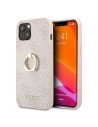 Case Guess GUHCP13S4GMRPI Apple iPhone 13 mini rosa/pink hardcase 4G mit Ringständer