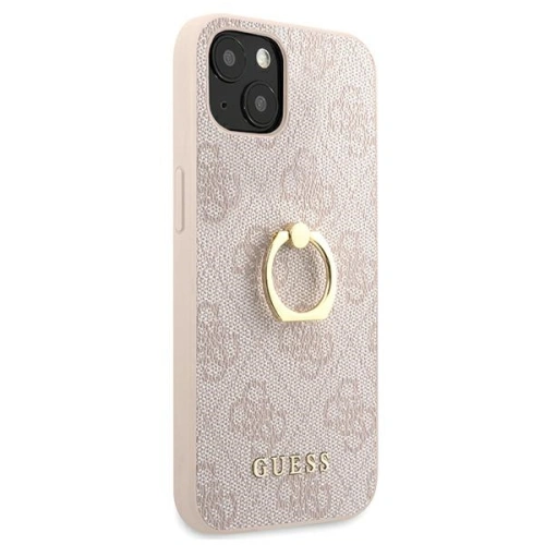 Kup Case Guess GUHCP13S4GMRPI Apple iPhone 13 mini rosa/pink hardcase 4G mit Ringständer - GUE1377PNK - {ean13} - Sklep Home Screen