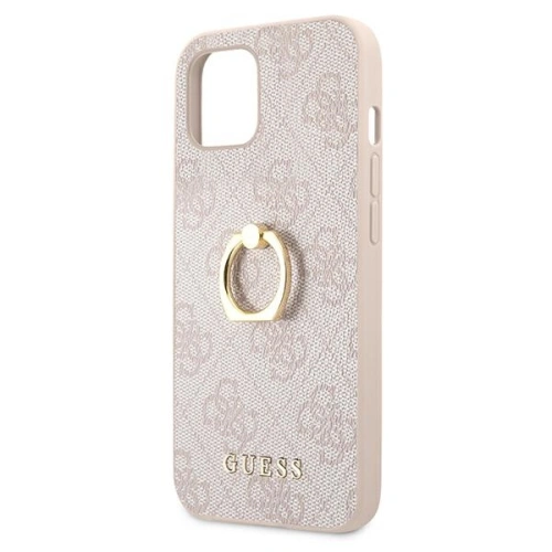 Kup Case Guess GUHCP13S4GMRPI Apple iPhone 13 mini rosa/pink hardcase 4G mit Ringständer - GUE1377PNK - {ean13} - Sklep Home Screen