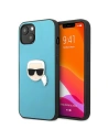 Case Karl Lagerfeld KLHCP13SPKMB Apple iPhone 13 mini blau/hardcase Leder Ikonik Karls Kopf Metall