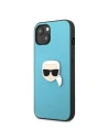 Kup Case Karl Lagerfeld KLHCP13SPKMB Apple iPhone 13 mini blau/hardcase Leder Ikonik Karls Kopf Metall - KLD732BLU - {ean13} - Sklep Home Screen