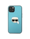 Kup Case Karl Lagerfeld KLHCP13SPKMB Apple iPhone 13 mini blau/hardcase Leder Ikonik Karls Kopf Metall - KLD732BLU - {ean13} - Sklep Home Screen