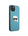 Kup Case Karl Lagerfeld KLHCP13SPKMB Apple iPhone 13 mini blau/hardcase Leder Ikonik Karls Kopf Metall - KLD732BLU - {ean13} - Sklep Home Screen