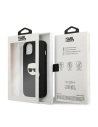 Kup Case Karl Lagerfeld KLHCP13SPKMK Apple iPhone 13 mini schwarz/black hardcase Leder Ikonik Karl`s Head Metal - KLD733BLK - {ean13} - Sklep Home Screen
