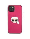 Kup Case Karl Lagerfeld KLHCP13SPKMP Apple iPhone 13 mini rosa/pink Hardcase Leder Ikonik Karl's Kopf Metall - KLD734PNK - {ean13} - Sklep Home Screen