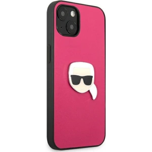 Kup Etui Karl Lagerfeld KLHCP13SPKMP Apple iPhone 13 mini růžový/pink hardcase Kožené Ikonik Karl's Head Metal - KLD734PNK - {ean13} - Sklep Home Screen
