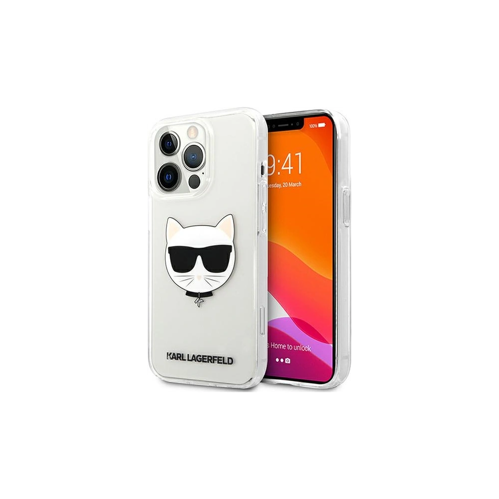 Etui Karl Lagerfeld KLHCP13XCTR Apple iPhone 13 Pro Max hardcase transparent Choupette Head