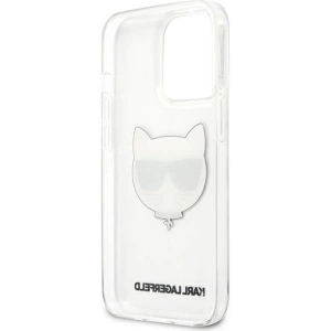 Etui Karl Lagerfeld KLHCP13XCTR Apple iPhone 13 Pro Max tvrdý kryt transparentní Choupette Head