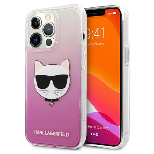 Kup Etui Karl Lagerfeld KLHCP13XCTRP Apple iPhone 13 Pro Max hardcase różowy/pink Choupette Head - KLD736PNK - {ean13} - Sklep Home Screen