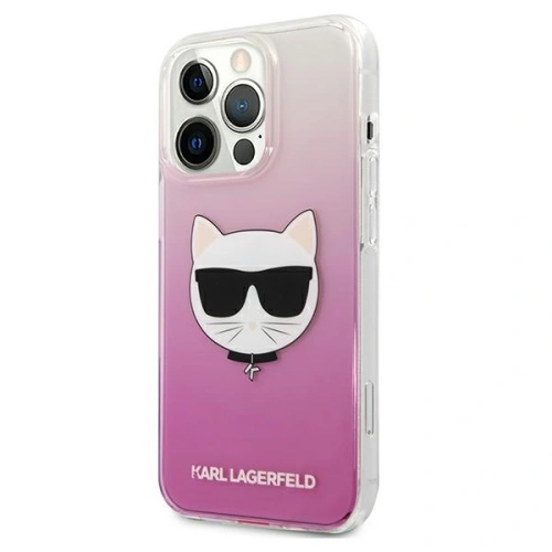 Kup Etui Karl Lagerfeld KLHCP13XCTRP Apple iPhone 13 Pro Max hardcase różowy/pink Choupette Head - KLD736PNK - {ean13} - Sklep Home Screen