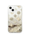 Kup Case Guess GUHCP13SLGPEGO Apple iPhone 13 mini gold/hartschale Peony Liquid Glitter - GUE1381GLD - {ean13} - Sklep Home Screen