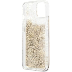 Kup Case Guess GUHCP13SLGPEGO Apple iPhone 13 mini gold/hartschale Peony Liquid Glitter - GUE1381GLD - {ean13} - Sklep Home Screen