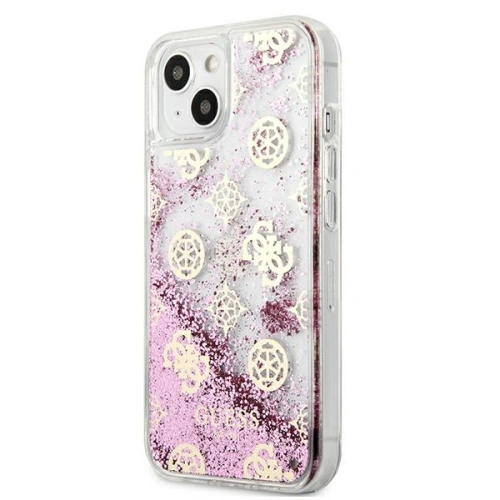 Kup Etui Guess GUHCP13SLGPEPI Apple iPhone 13 mini różowy/pink hardcase Peony Liquid Glitter - GUE1382PNK - {ean13} - Sklep Home Screen