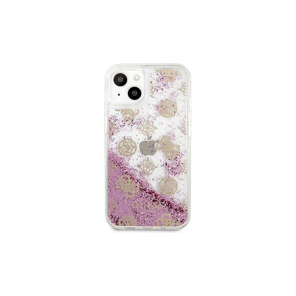 Etui Guess GUHCP13SLGPEPI Apple iPhone 13 mini różowy/pink hardcase Peony Liquid Glitter