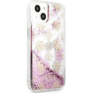 Kup Case Guess GUHCP13SLGPEPI Apple iPhone 13 mini rosa/pink Hardcase Peony Liquid Glitter - GUE1382PNK - {ean13} - Sklep Home Screen