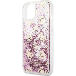 Kup Case Guess GUHCP13SLGPEPI Apple iPhone 13 mini rosa/pink Hardcase Peony Liquid Glitter - GUE1382PNK - {ean13} - Sklep Home Screen