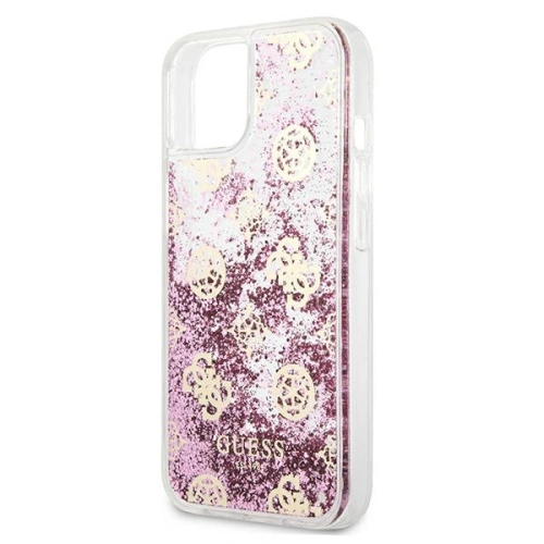 Kup Case Guess GUHCP13SLGPEPI Apple iPhone 13 mini rosa/pink Hardcase Peony Liquid Glitter - GUE1382PNK - {ean13} - Sklep Home Screen