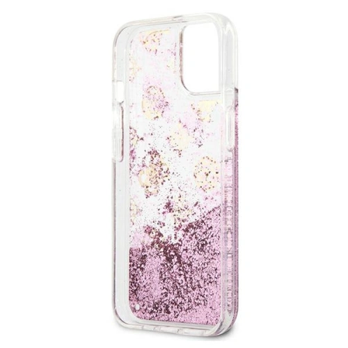 Kup Etui Guess GUHCP13SLGPEPI Apple iPhone 13 mini różowy/pink hardcase Peony Liquid Glitter - GUE1382PNK - {ean13} - Sklep Home Screen