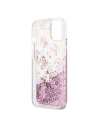 Kup Etui Guess GUHCP13SLGPEPI Apple iPhone 13 mini różowy/pink hardcase Peony Liquid Glitter - GUE1382PNK - {ean13} - Sklep Home Screen