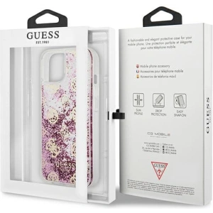 Kup Etui Guess GUHCP13SLGPEPI Apple iPhone 13 mini růžový/pink hardcase Peony Liquid Glitter - GUE1382PNK - {ean13} - Sklep Home Screen