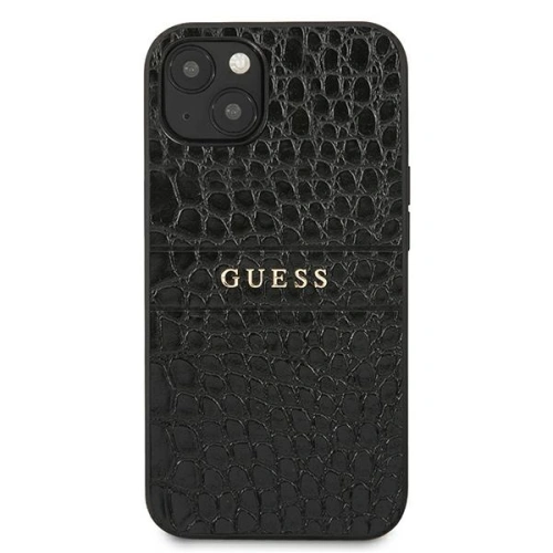 Kup Case Guess GUHCP13SPCRBBK Apple iPhone 13 mini schwarz/black Croco Strap Collection - GUE1383BLK - {ean13} - Sklep Home Screen