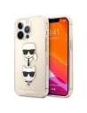 Case Karl Lagerfeld KLHCP13XKCTUGLGO Apple iPhone 13 Pro Max gold/hartschale Glitter Karl`s & Choupette