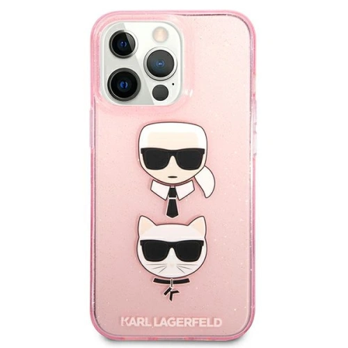 Kup Etui Karl Lagerfeld KLHCP13XKCTUGLP Apple iPhone 13 Pro Max rózsaszín/pink hardcase Glitter Karl`s & Choupette - KLD738PNK - {ean13} - Sklep Home Screen