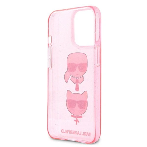 Kup Etui Karl Lagerfeld KLHCP13XKCTUGLP Apple iPhone 13 Pro Max różowy/pink hardcase Glitter Karl`s & Choupette - KLD738PNK - {ean13} - Sklep Home Screen