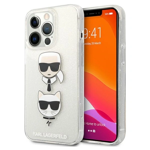 Kup Etui Karl Lagerfeld KLHCP13XKCTUGLS Apple iPhone 13 Pro Max argintiu/silver hardcase Glitter Karl`s & Choupette - KLD739SLV - {ean13} - Sklep Home Screen