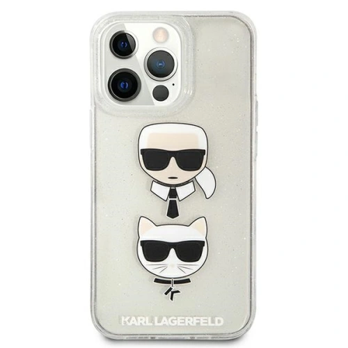 Kup Etui Karl Lagerfeld KLHCP13XKCTUGLS Apple iPhone 13 Pro Max srebrny/silver hardcase Glitter Karl`s & Choupette - KLD739SLV - {ean13} - Sklep Home Screen