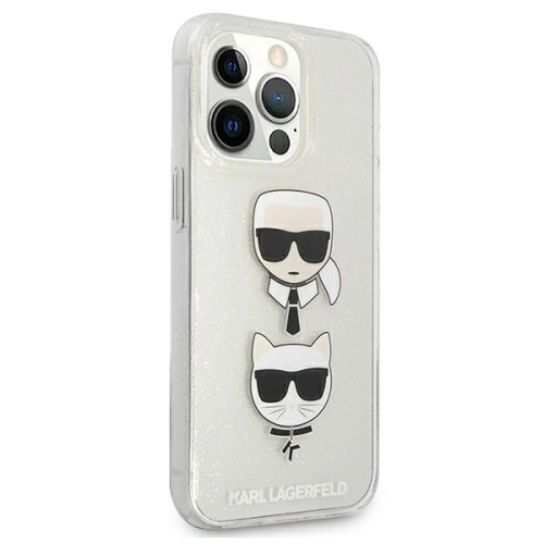 Kup Etui Karl Lagerfeld KLHCP13XKCTUGLS Apple iPhone 13 Pro Max srebrny/silver hardcase Glitter Karl`s & Choupette - KLD739SLV - {ean13} - Sklep Home Screen