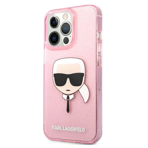 Kup Etui Karl Lagerfeld KLHCP13XKHTUGLP Apple iPhone 13 Pro Max rózsaszín/pink hardcase Csillogó Karl feje - KLD740PNK - {ean13} - Sklep Home Screen