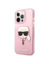Kup Etui Karl Lagerfeld KLHCP13XKHTUGLP Apple iPhone 13 Pro Max rózsaszín/pink hardcase Csillogó Karl feje - KLD740PNK - {ean13} - Sklep Home Screen