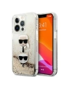 Kup Etui Karl Lagerfeld KLHCP13XKICGLD Apple iPhone 13 Pro Max arany/hardcase Liquid Glitter Karl&Choupette Head - KLD741GLD - {ean13} - Sklep Home Screen