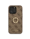 Buy Guess GUHCP13X4GMRBR Apple iPhone 13 Pro Max brown hardcase 4G with ring stand - GUE1386BR - {ean13} - Home Screen Store Europe