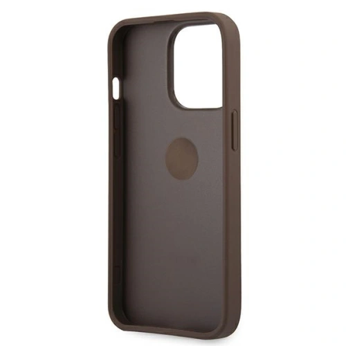 Buy Guess GUHCP13X4GMRBR Apple iPhone 13 Pro Max brown hardcase 4G with ring stand - GUE1386BR - {ean13} - Home Screen Store Europe