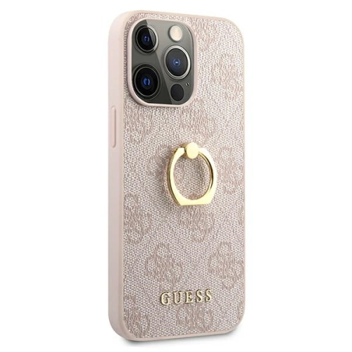 Kup Etui Guess GUHCP13X4GMRPI Apple iPhone 13 Pro Max różowy/pink hardcase 4G with ring stand - GUE1387PNK - {ean13} - Sklep Home Screen
