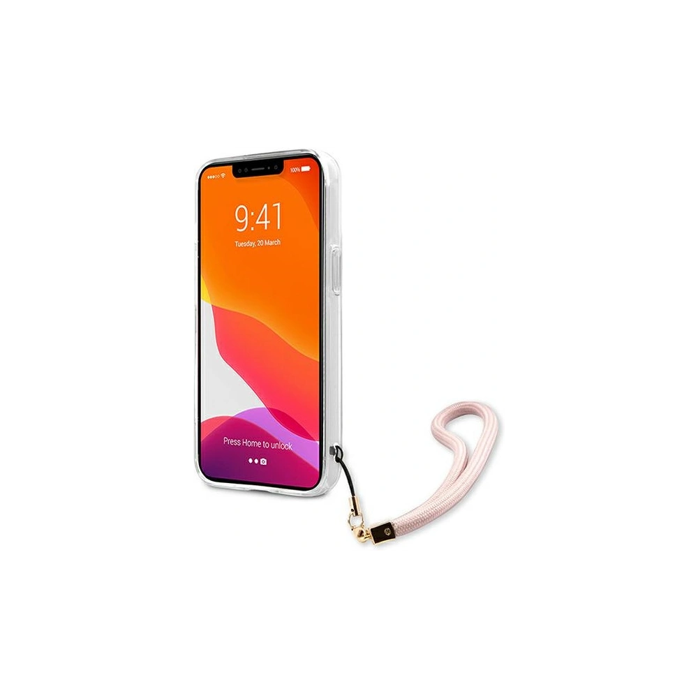 Etui Guess GUHCP13XKMABPI Apple iPhone 13 Pro Max różowy/pink hardcase Marble Strap Collection