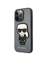 Buy Karl Lagerfeld KLHCP13XOKPG Apple iPhone 13 Pro Max silver hardcase Saffiano Ikonik Karl`s Patch - KLD742SLV - {ean13} - Home Screen Store Europe