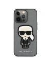 Buy Karl Lagerfeld KLHCP13XOKPG Apple iPhone 13 Pro Max silver hardcase Saffiano Ikonik Karl`s Patch - KLD742SLV - {ean13} - Home Screen Store Europe