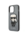Buy Karl Lagerfeld KLHCP13XOKPG Apple iPhone 13 Pro Max silver hardcase Saffiano Ikonik Karl`s Patch - KLD742SLV - {ean13} - Home Screen Store Europe