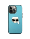 Kup Case Karl Lagerfeld KLHCP13XPKMB Apple iPhone 13 Pro Max blau/hardcase Leder Ikonik Karls Kopf Metall - KLD743BLU - {ean13} - Sklep Home Screen