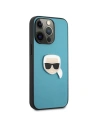 Kup Case Karl Lagerfeld KLHCP13XPKMB Apple iPhone 13 Pro Max blau/hardcase Leder Ikonik Karls Kopf Metall - KLD743BLU - {ean13} - Sklep Home Screen