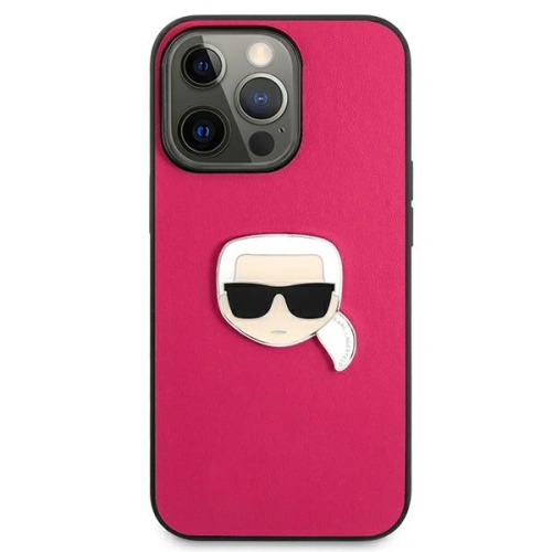 Kup Case Karl Lagerfeld KLHCP13XPKMP Apple iPhone 13 Pro Max rosa/pink Hardcase Leder Ikonik Karls Kopf Metall - KLD745PNK - {ean13} - Sklep Home Screen
