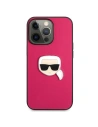 Kup Case Karl Lagerfeld KLHCP13XPKMP Apple iPhone 13 Pro Max rosa/pink Hardcase Leder Ikonik Karls Kopf Metall - KLD745PNK - {ean13} - Sklep Home Screen